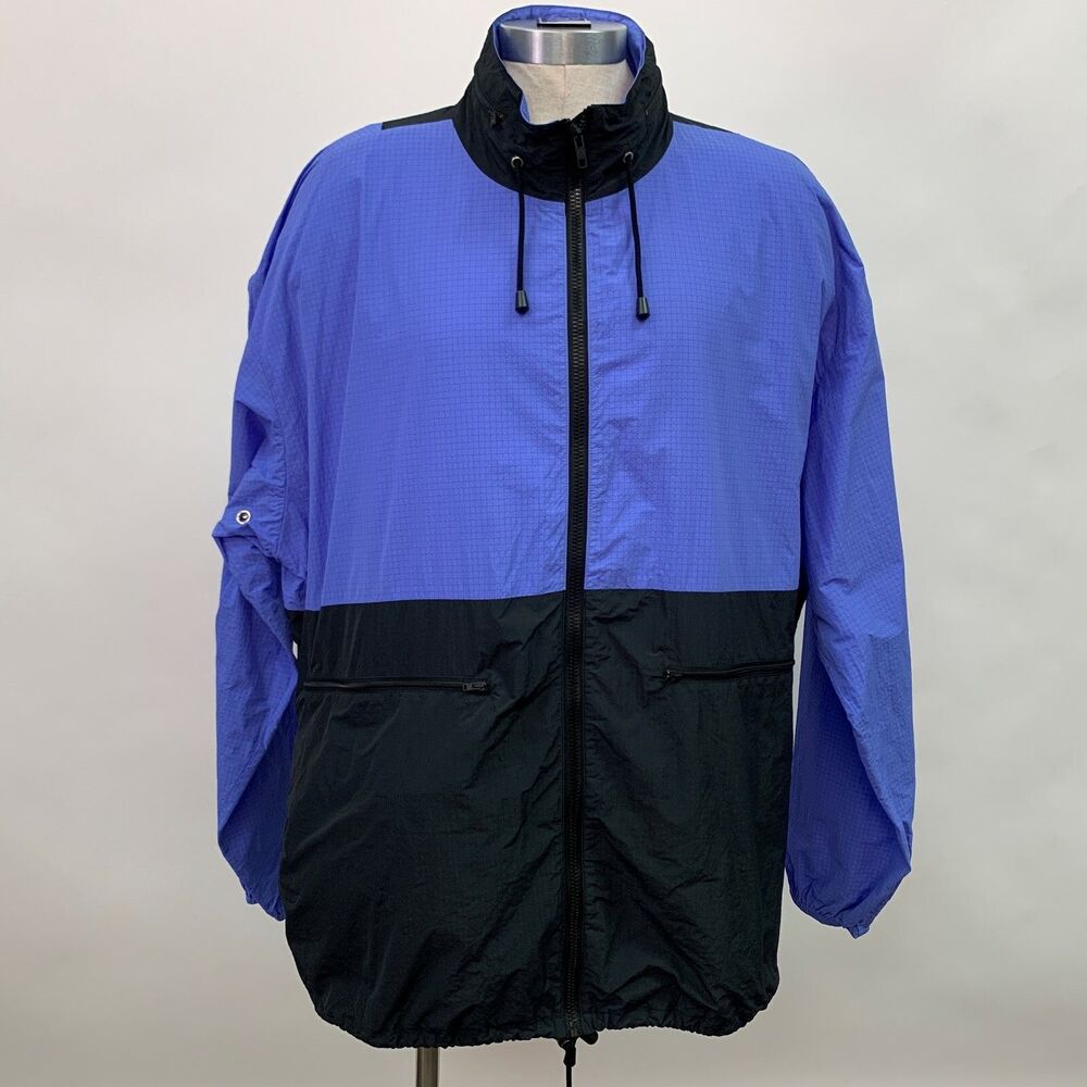 Maison Marigela Hooded Oversized Parka Jacket Size 48 XXL 10 12 Purple Black NWT